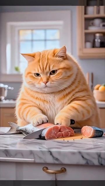 Рыбный пирог от Рыжего кота