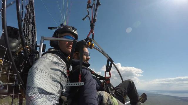 14.05.2017 paramotoring over togliatti city in Russia with my colleague vatsal
