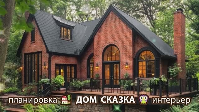 Сказочный дом мечты – 3D идея для вдохновения с планировкой и интерьером 🏡🏚️🏠 вариант (29)