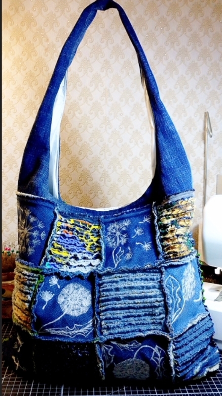 Сумка-ХОБО в лоскутном исполнении! #shorts #пэчворк #мксумка #каксшитьсумку #пэчворкдлядома