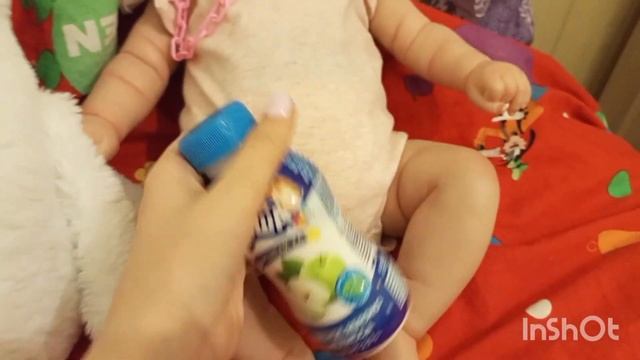 Вечерний блог с реборном Варя👶*Кушаем Агушу🍼*