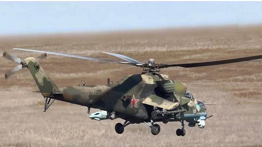 Экипаж Ми-35М уничтожил живую силу и технику ВСУ в приграничье Курской области
