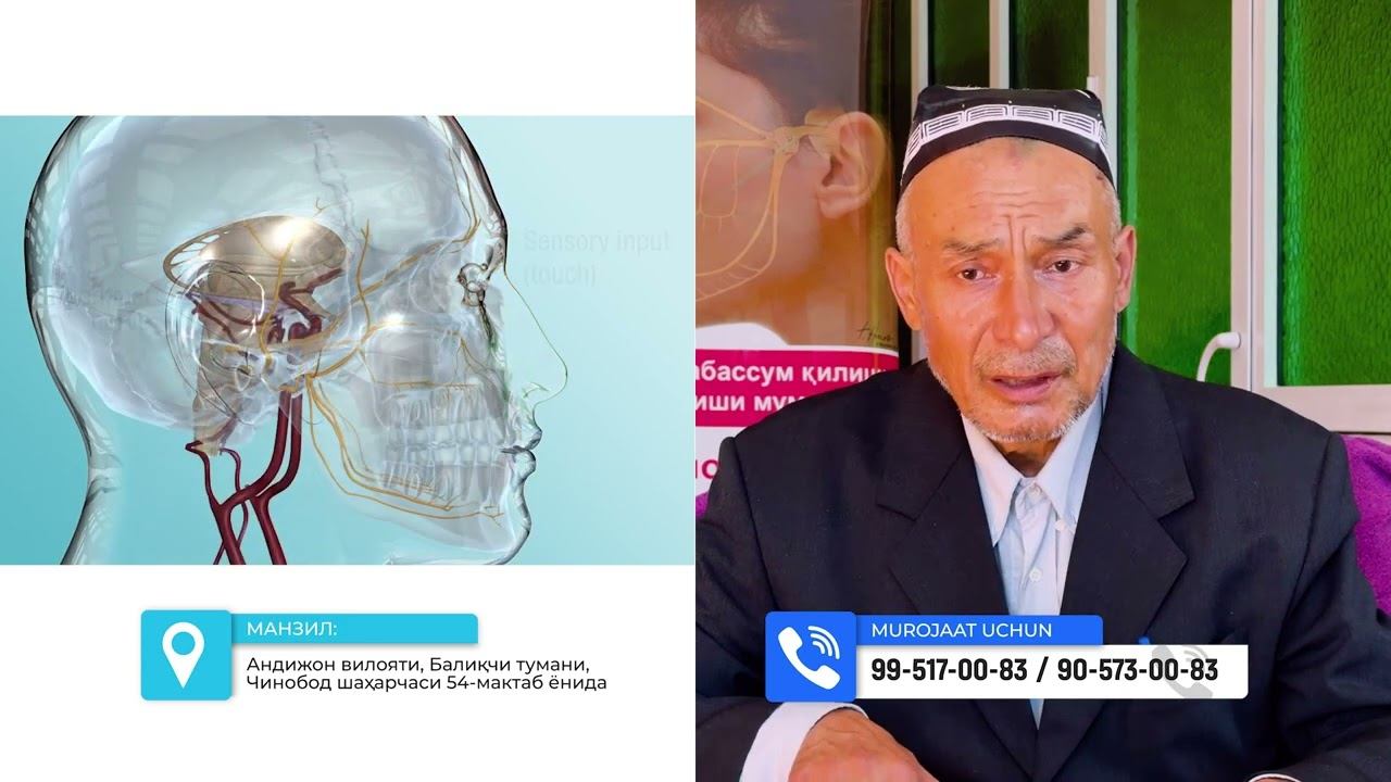 Кўзимни остидан қон чиқиб кетди.  Уч шохли нерв невралгиясини даволаш!