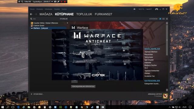 Warface Steam Hatası - F.527