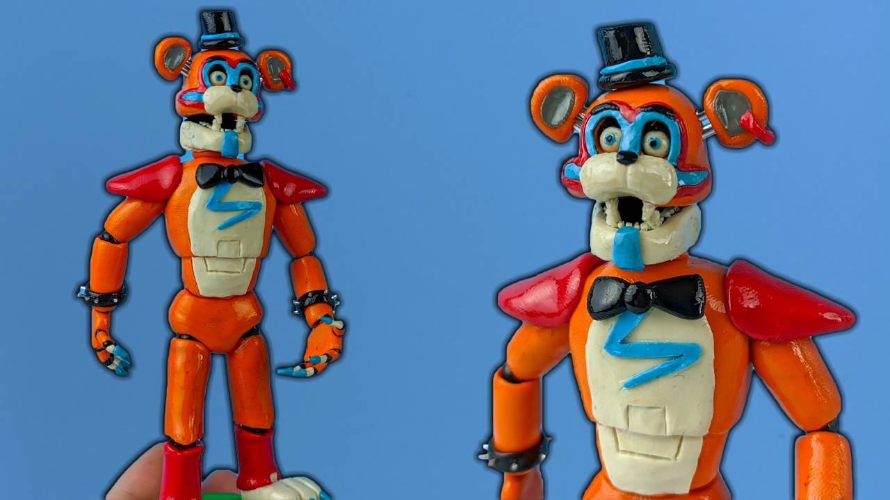 Лепим Аниматроника Глэмрок Фредди FNAF Security Breach