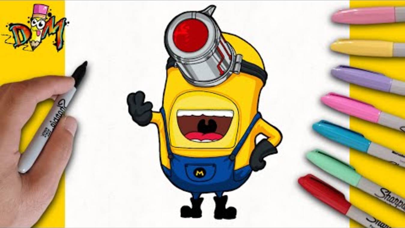 Como Desenhar Mega Minion Mel do Despicable me 4 ｜ how to draw minions ｜ Meu Malvado Favorito 4