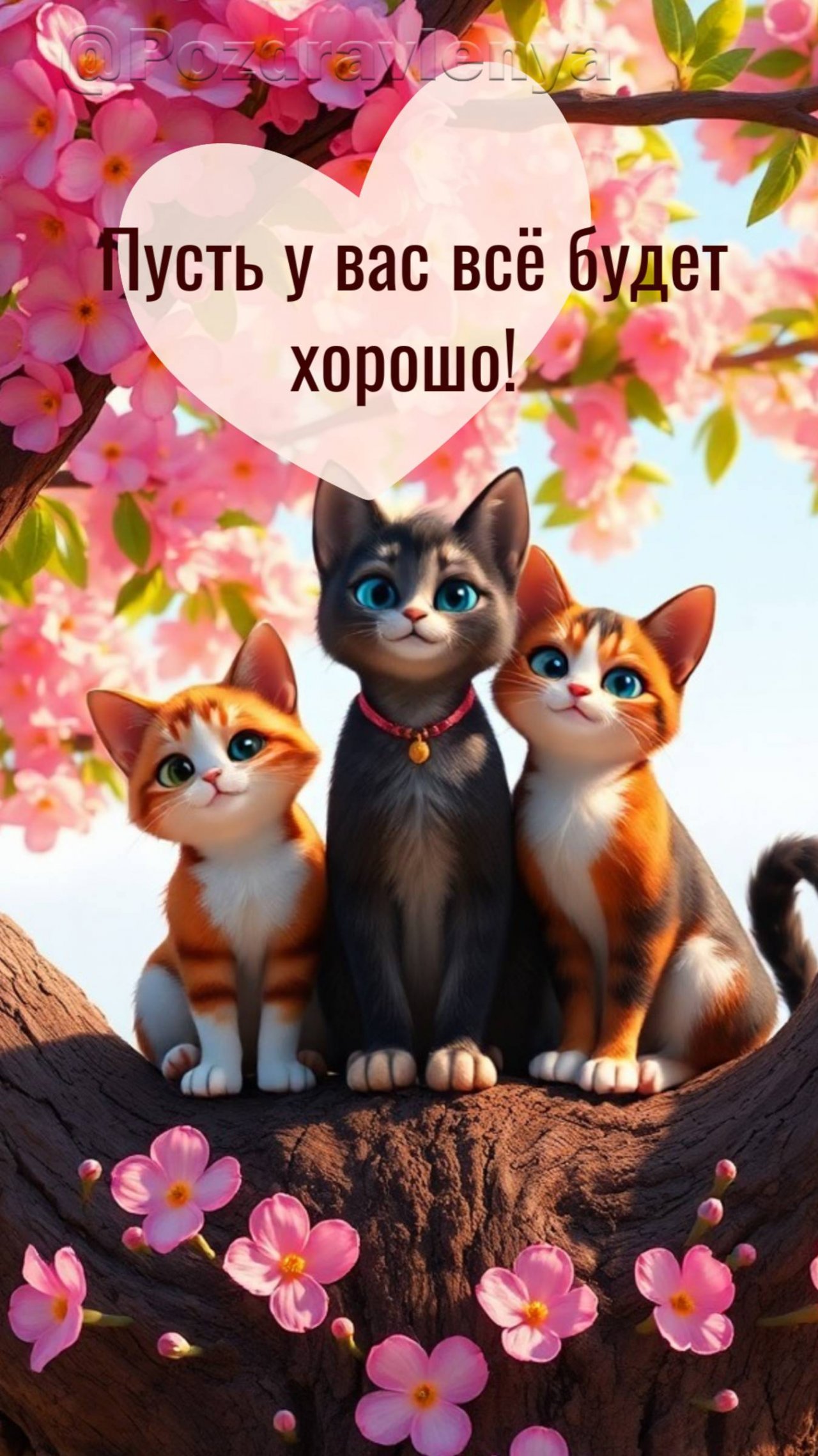 Апрельская добрая открытка