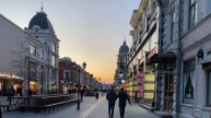 Весна в Казани. Город на закате - Кремль и улица Баумана. 10 апреля 2025 г.