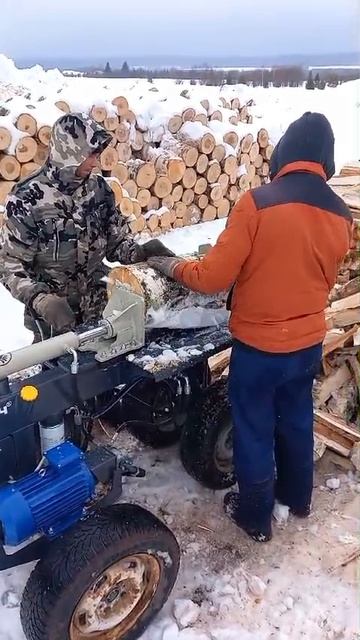 Дровокол Горыныч, отзыв довольного клиента. Дровокол 6 тонн электрический на 380В.