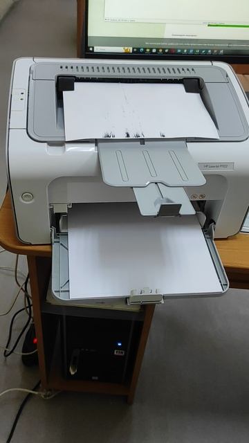 Принтер HP laserjet p1102 (тест печати)