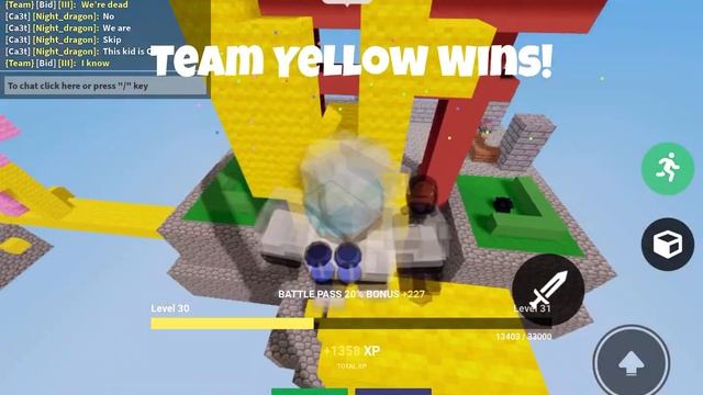 Playing Roblox Bedwars easiest win with Cobalt