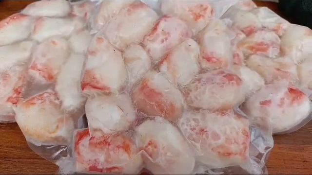 Мясо Краба натуральное варено мороженое