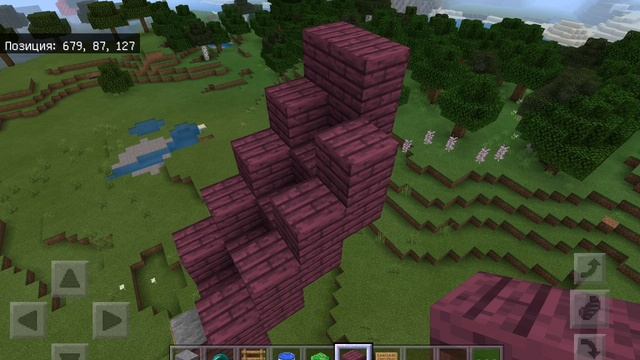 строил горку в игре Minecraft SlavaT