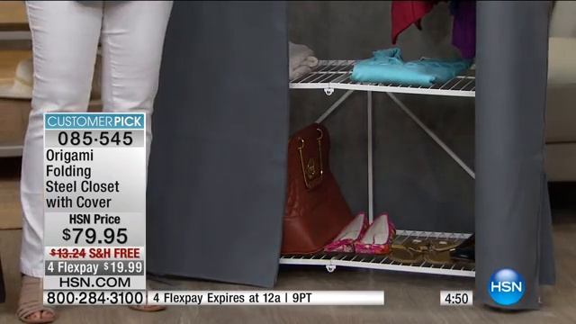 Origami Folding Closet with Cover