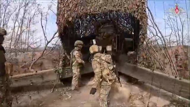 🔥 Уничтожение НП с бандерлогами расчетом гаубицы "Мста-Б" 42 МСД группы Днепр в Запорожской области