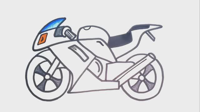 КАК НАРИСОВАТЬ МОТОЦИКЛ ЛЕГКО И КРАСИВО