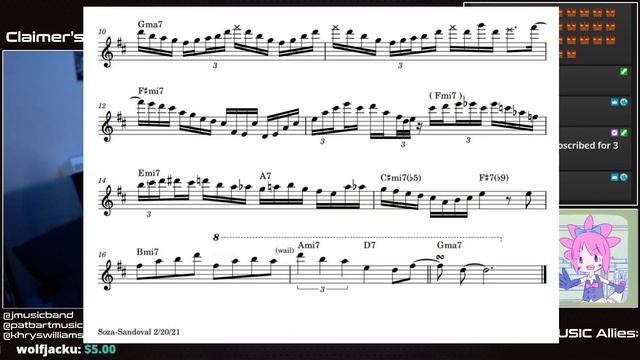 Solo Transcriptions: Patrick Bartley - Claimers High