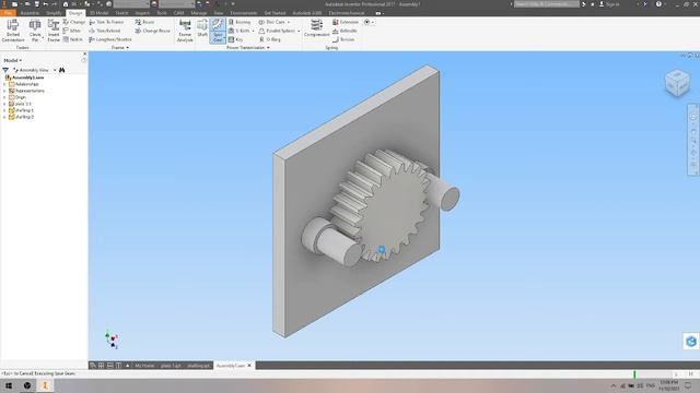 how to design a herringbone (double helical gear) in autodesk inventor.