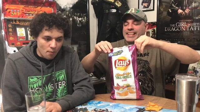 Lay's Flamin Hot Dill Pickle Remix  Lay's Wavy Electric Lime and Sea Salt Review