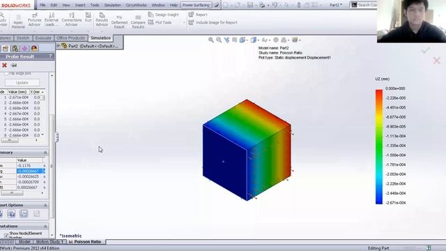 Solidworks - Poisson Ratio, Tensile Test, Dan Shear Test | Hexal Desto Sasongo
