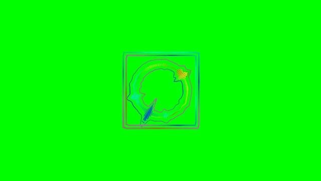 Neon Green Screen