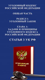 Статья 3 УК РФ. Принцип законности. 📜⚖️🏛️