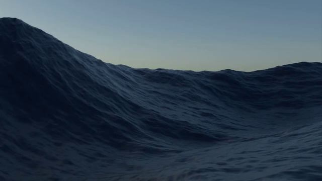 Blender Slow Motion 200m Ocean Waves Animation #b3d