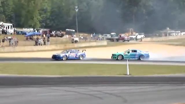 skyline vs. mustang formula drift atlanta