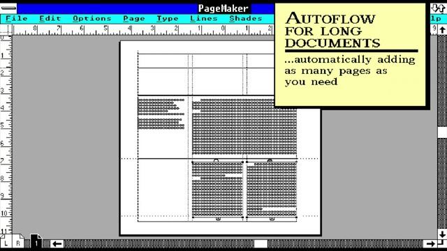 Aldus PageMaker 3.0 demo