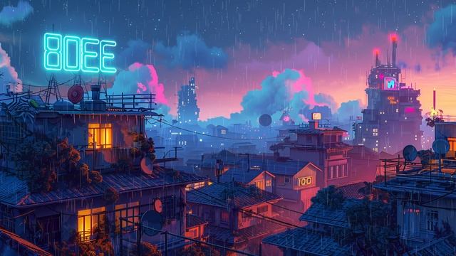 [4K] Lofi Hip Hop Beats to Chill 🌆 Rainy Day Vibes in Lofi Town 🎵 Lofi mix [ Beats To Relax ]
