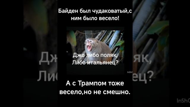 С Байденом было весело и смешно.С Трампом тоже весело,но не смешно.