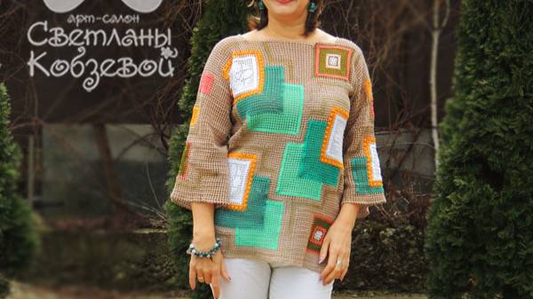 Авторская туника . Есть мк по ее вязанию.