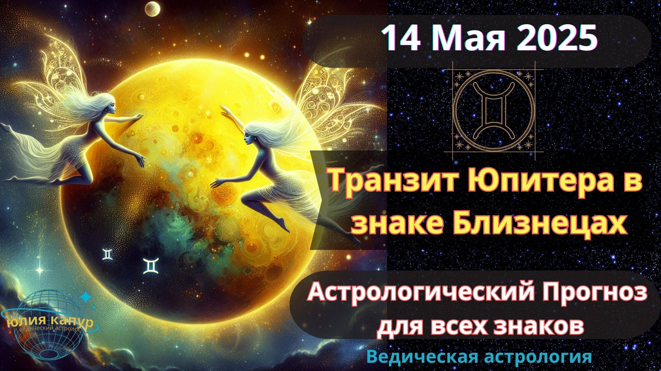 14 Мая 2025  ♊ Транзит Юпитера в Близнецах! Астрологический прогноз для всех! От Юлии Капур