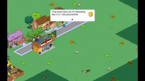 Играю на новом аккаунте в игре The Simpsons Tapped Out))