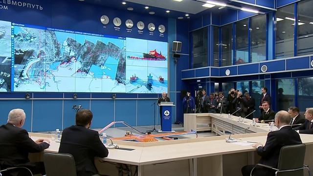 Посещение Президента РФ В.В. Путина  Штаба морских операций «Атомфлота»