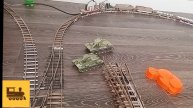 Картонная Дорога Своими Руками, два локоматива, съезд