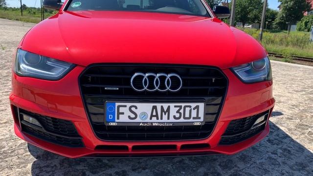 AUDI A4 B8 3x S-LINE PLUS w pakiecie Competition oraz kolorze Misanorot Pearl Effect od "RS-Mobile"