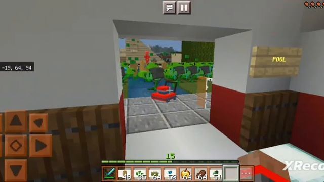зомби против растений в Minecraft
