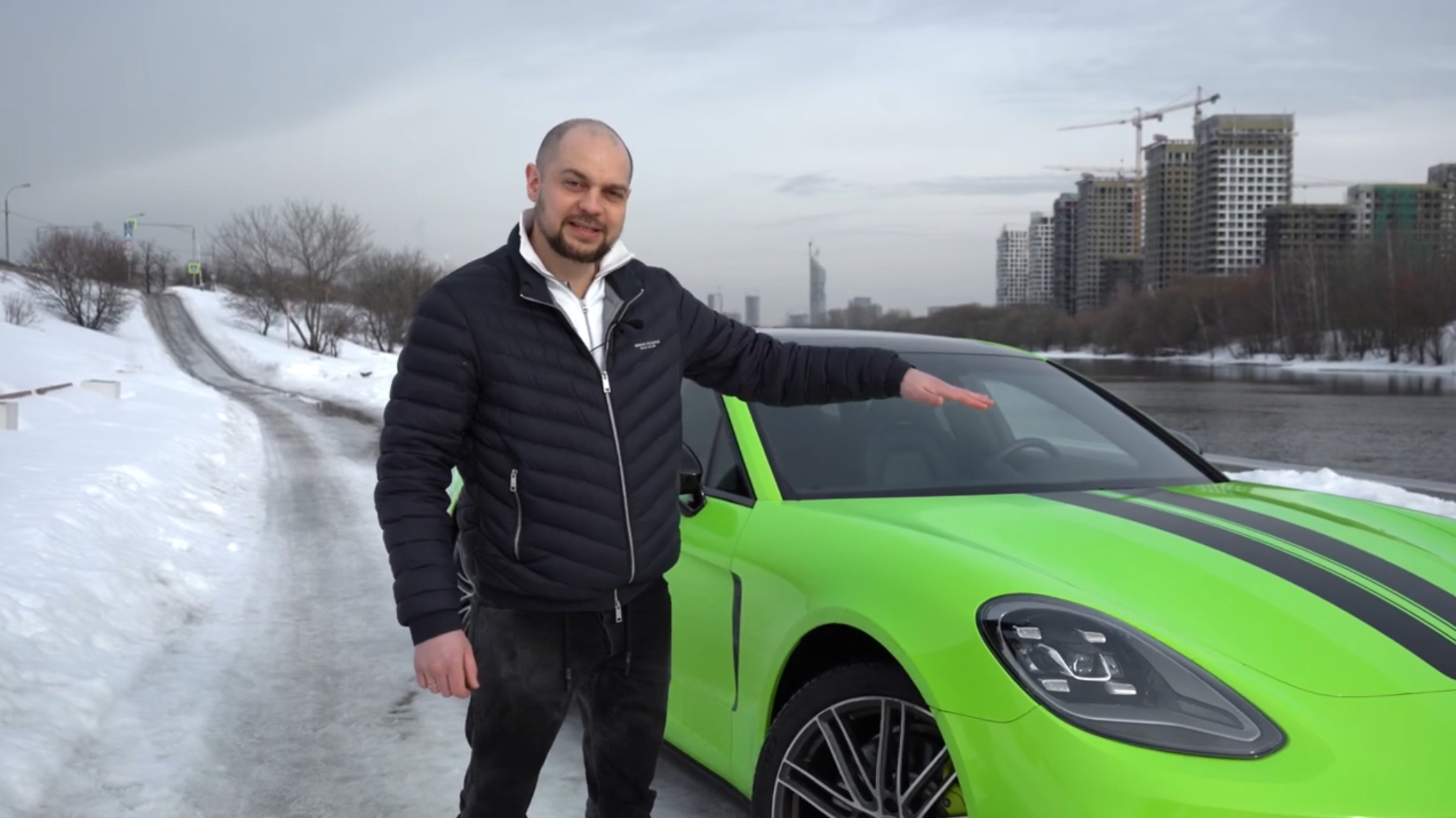 Полная оклейка кузова с заменой цвета Porsche Panamera смотреть до конца