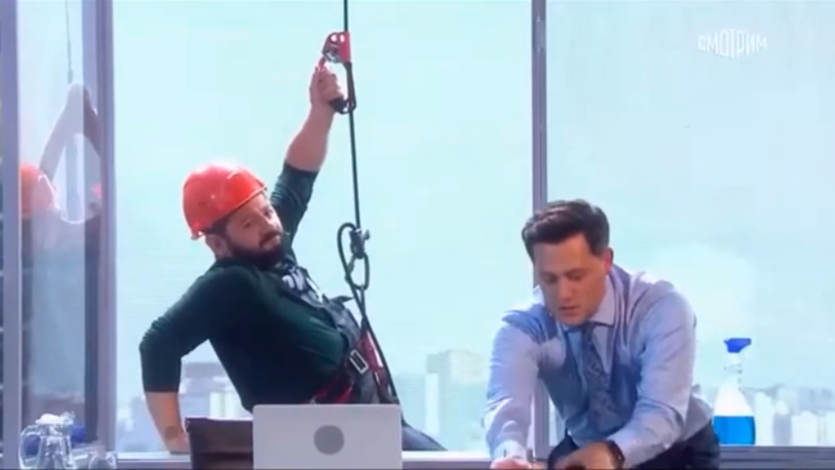 Мойщик окон.Юмор, приколы, смех