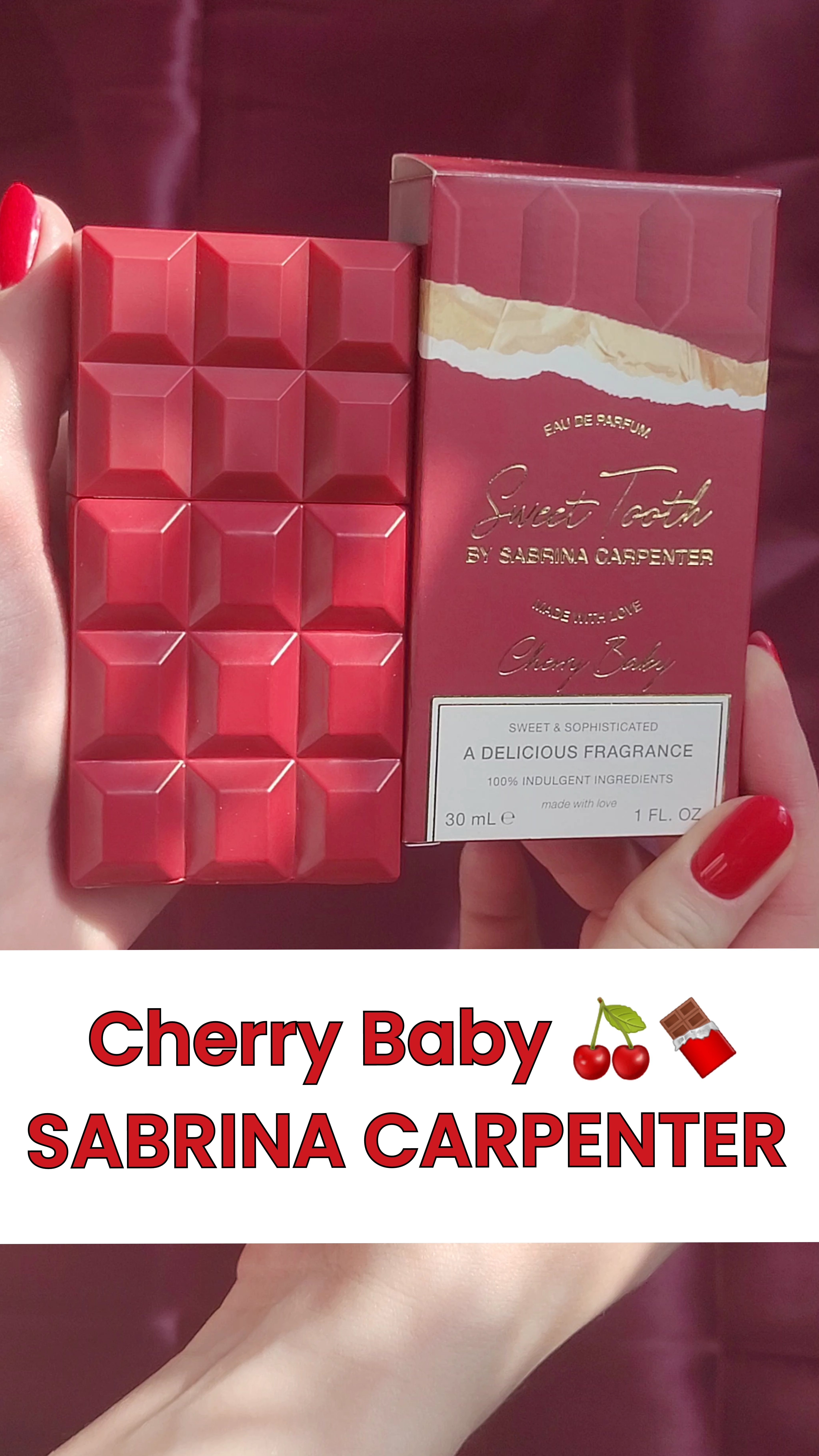 ВИШНЯ В ШОКОЛАДЕ - Cherry Baby от Сабрины Карпентер 🍒🍫 #sabrinacarpenter #cherry #парфюмерия