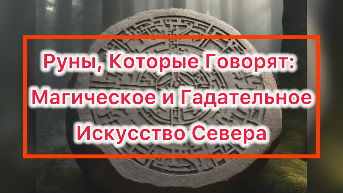 Руны, Которые Говорят: Магическое и Гадательное Искусство Севера