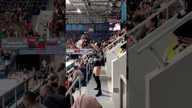 Kazan ! девушки ЧирЛидинг на матче волейбола 🏐 Динамо Акбарс_Локомотив 10.04.2025 год