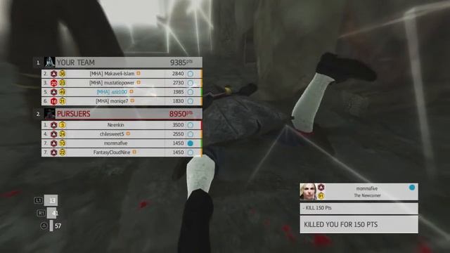 AC4 PS4 Mannhunt tournament finals MHA vs EVE game 3