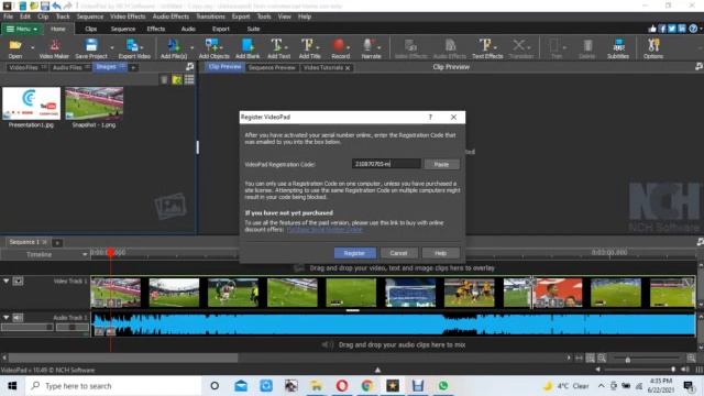 How To register into NCH Videopad Video Editor for free Registration 2