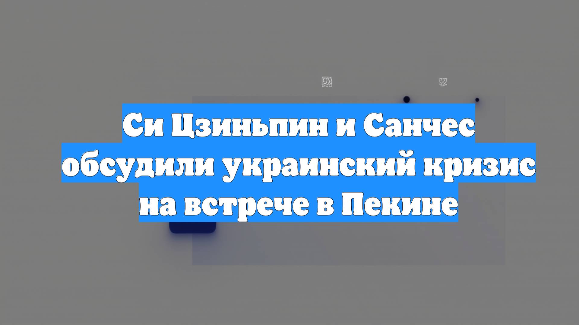 Си Цзиньпин и Санчес обсудили украинский кризис на встрече в Пекине