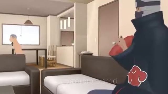 Хидан порвал плащ и пришёл просить деньги у Какузу. #mmd #mikumikudance #ммд  #animation