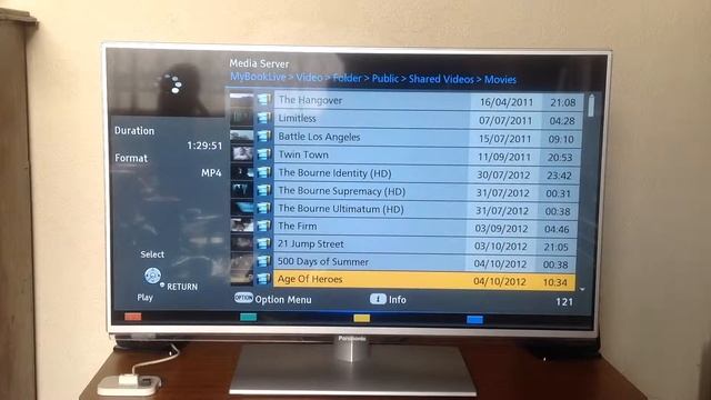 Panasonic TX-L32E6B LED TV Network Media Player App