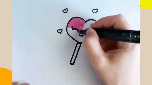 Как нарисовать леденец