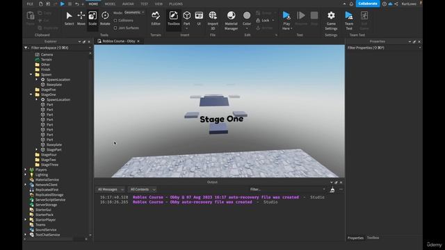 65. Designing Obby Stages 1